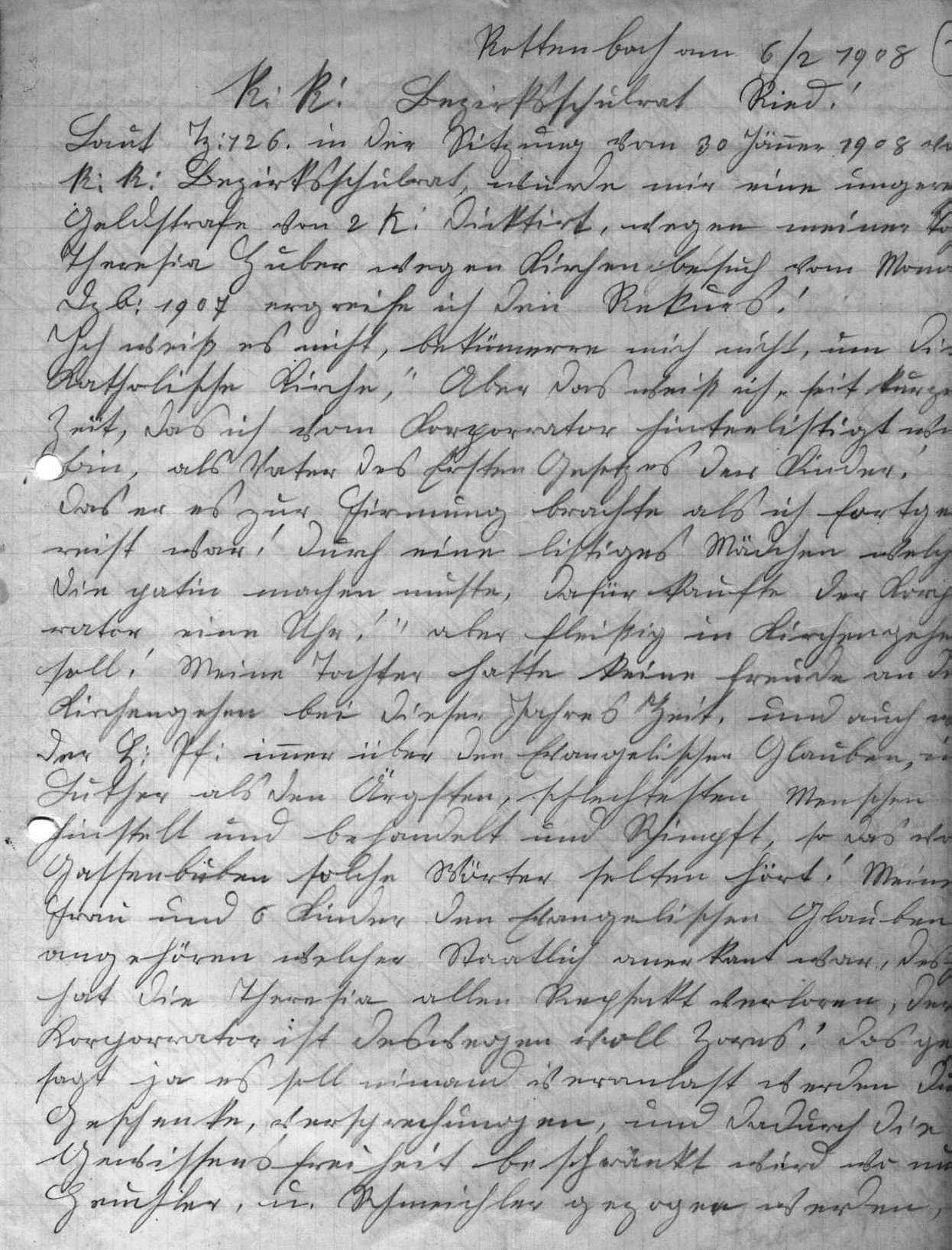Hubert's Letter to the schoolboard