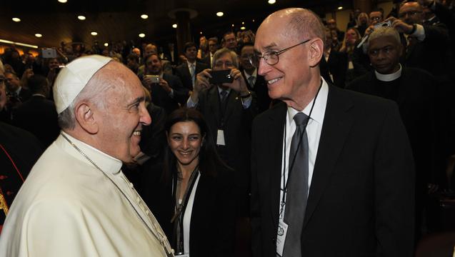 the pope and Elder Eyring