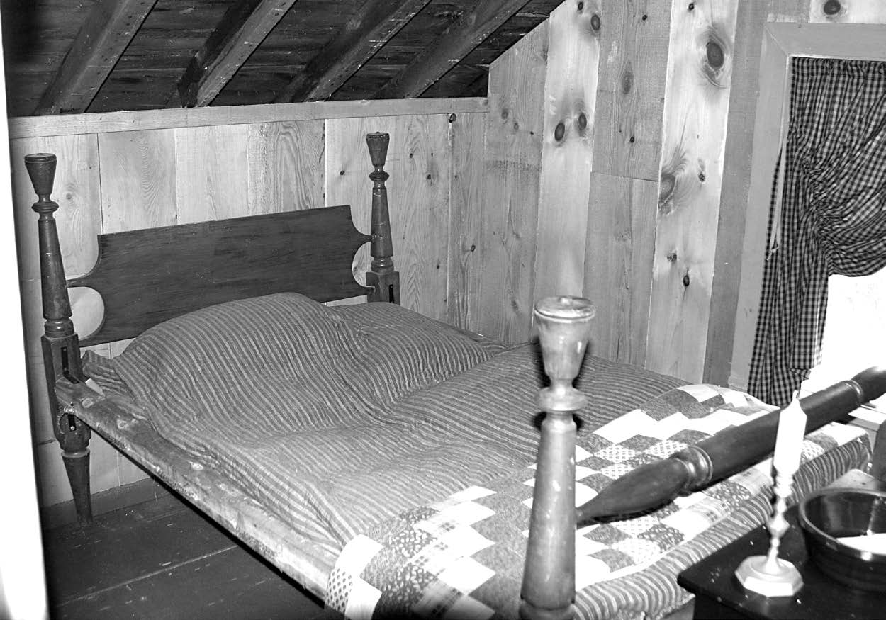 Joseph Smith’s and Joseph Knight Jr.’s bedroom at the Knight renovated ancestral home in Ninevah, New York. Courtesy of Knight family.