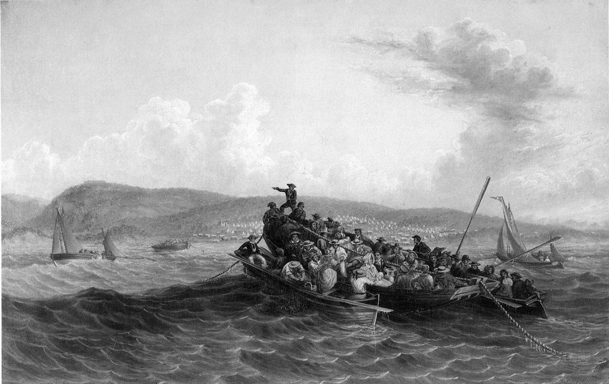 Painting of The British Settlers of 1820 Landing in Algoa Bay