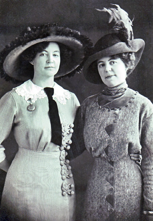 Ted's mother, Clarise (right).