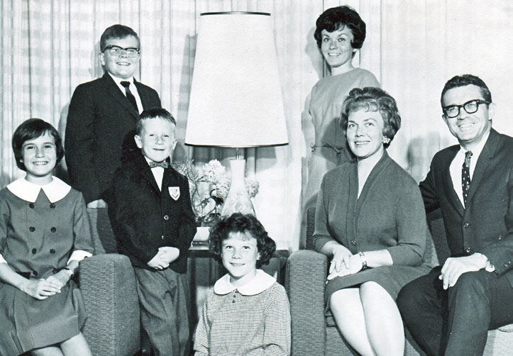 President James Barton and family.