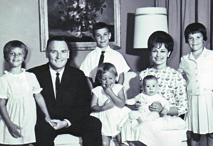 President Ronald and Patricia Stone and family.