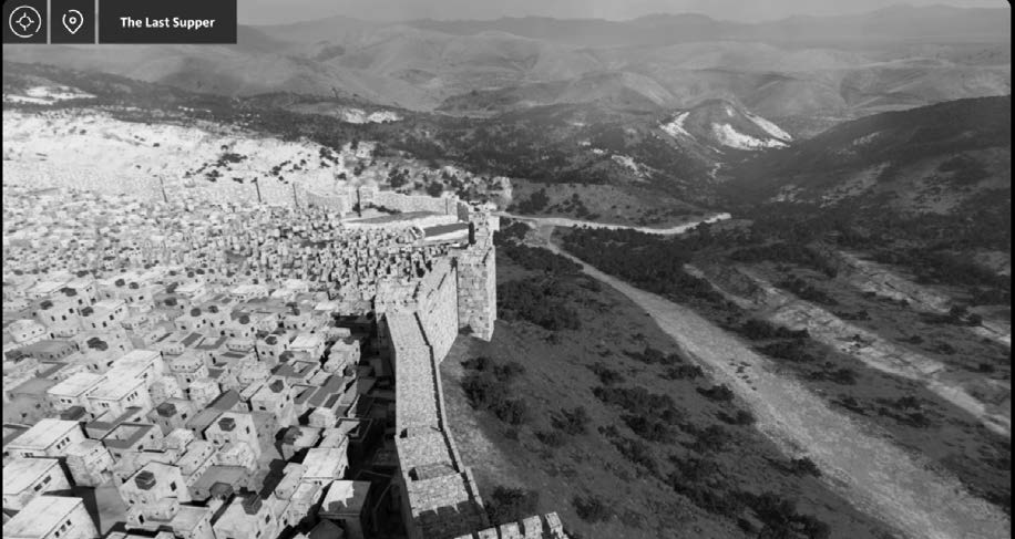 Figure 27. View of the southern part of the Upper City in the foreground and the Lower City in the background with the Hinnom Valley on the right.
