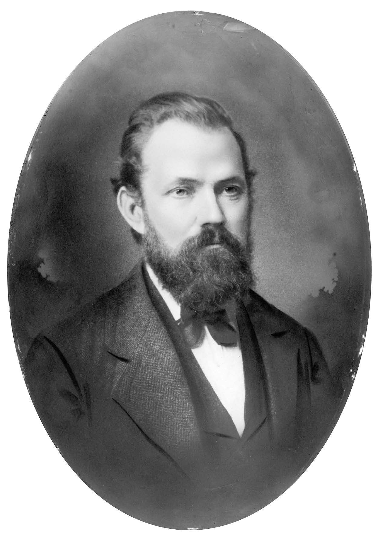 Portrait of Hans Jørgensen, ca. 1882, reproduced by permission of Mary Lambert, Salt Lake City, Utah.