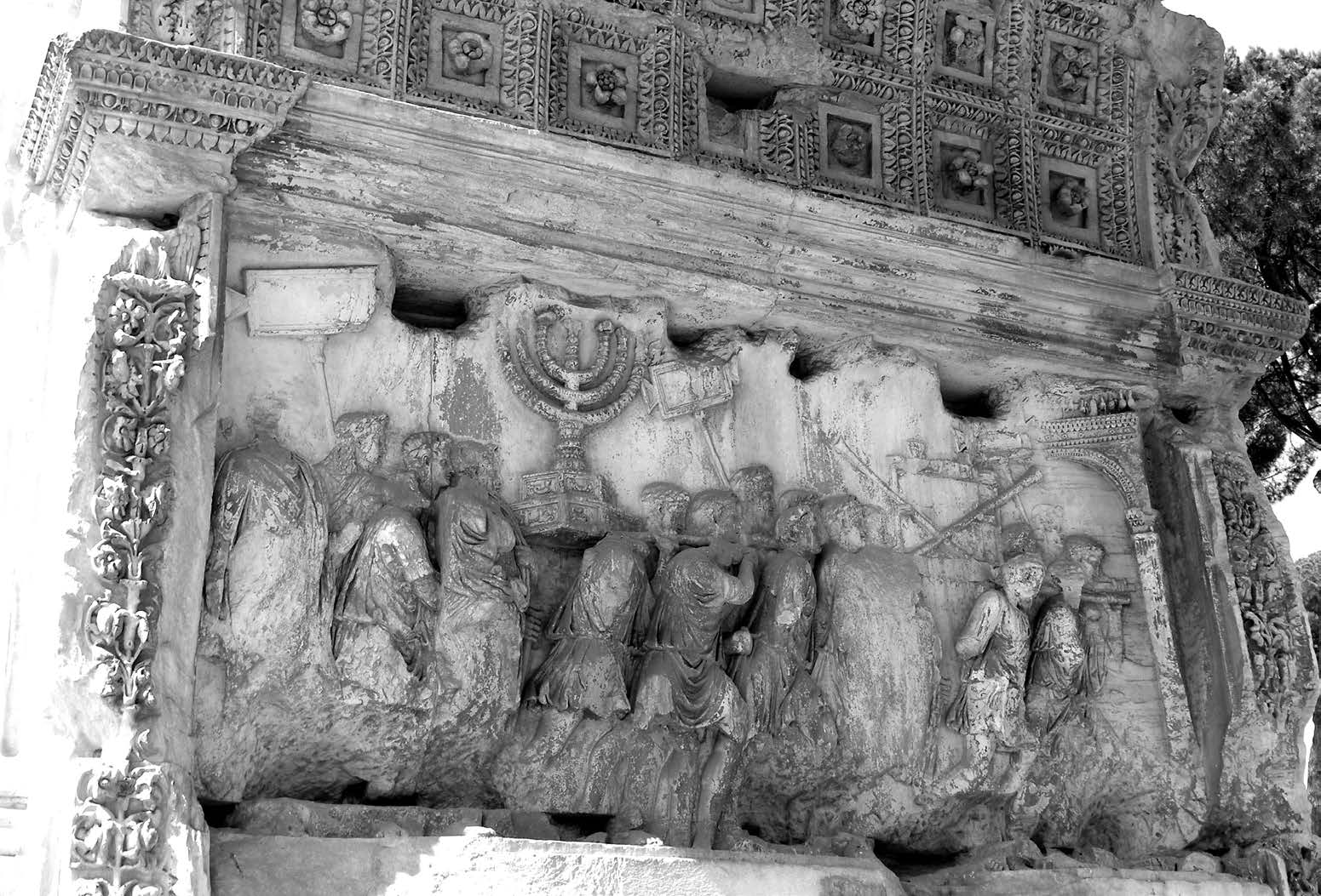 Relief from the Arch of Titus Showing the Spoils of the Jerusalem Siege (Courtesy: Lincoln H. Blumell).