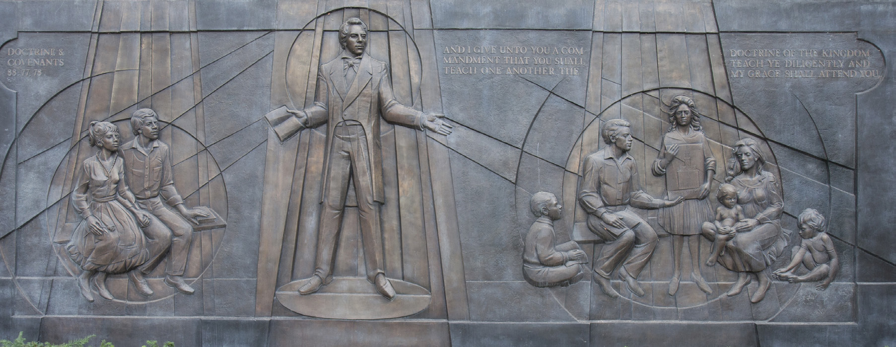 Franz Johansen, Relief sculpture on BYU’s Joseph Smith Building. Courtesy of Richard Crookston.