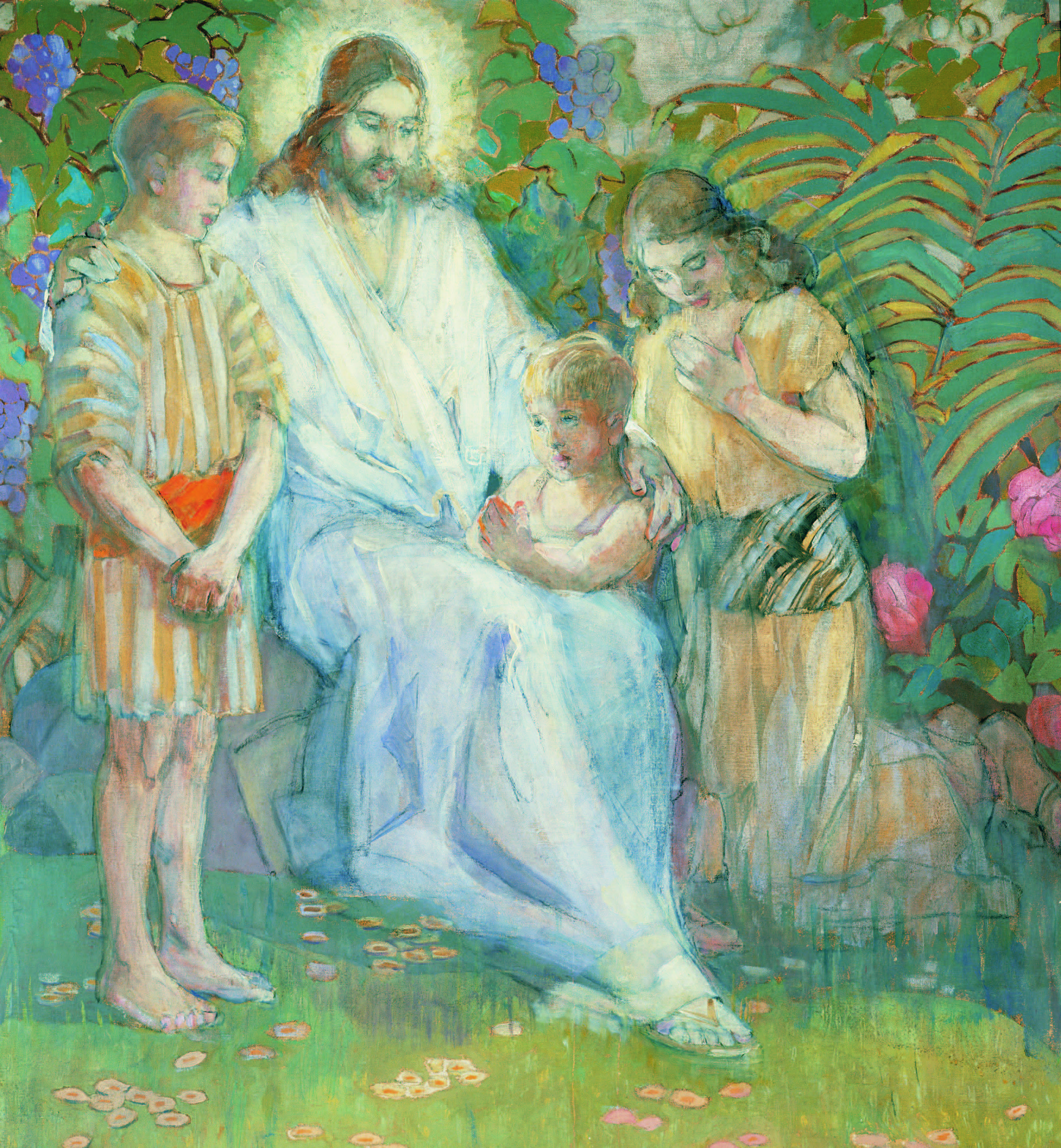 Christ with little children