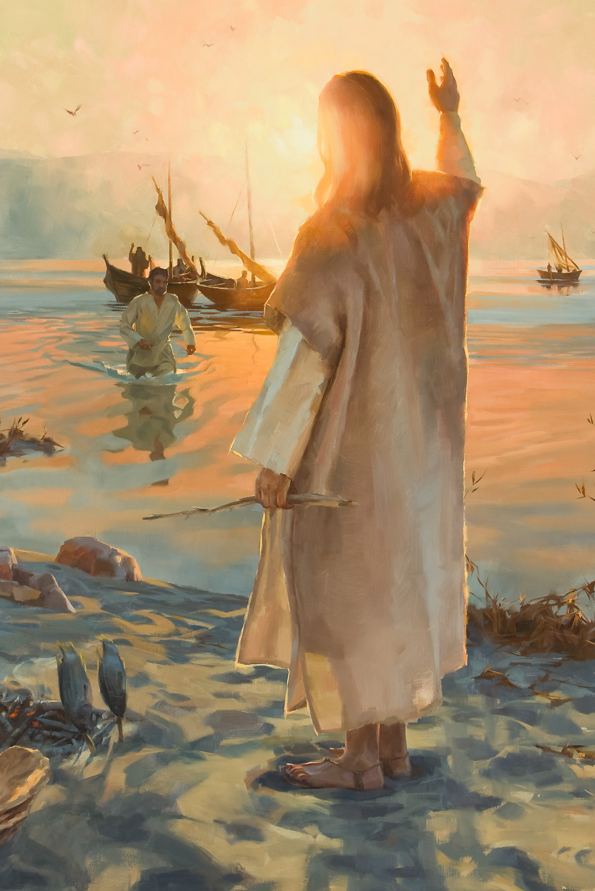 Christ at the shore