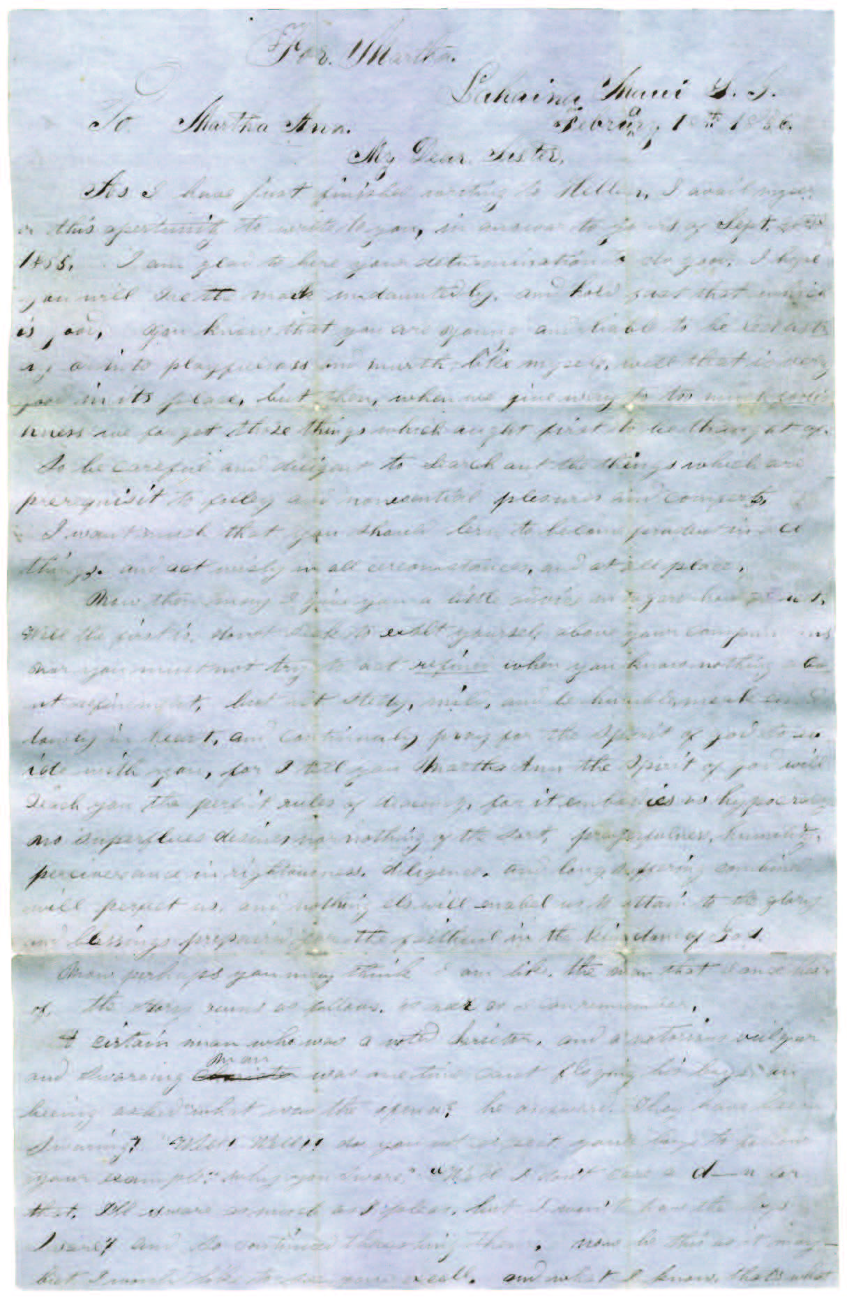 page from letter