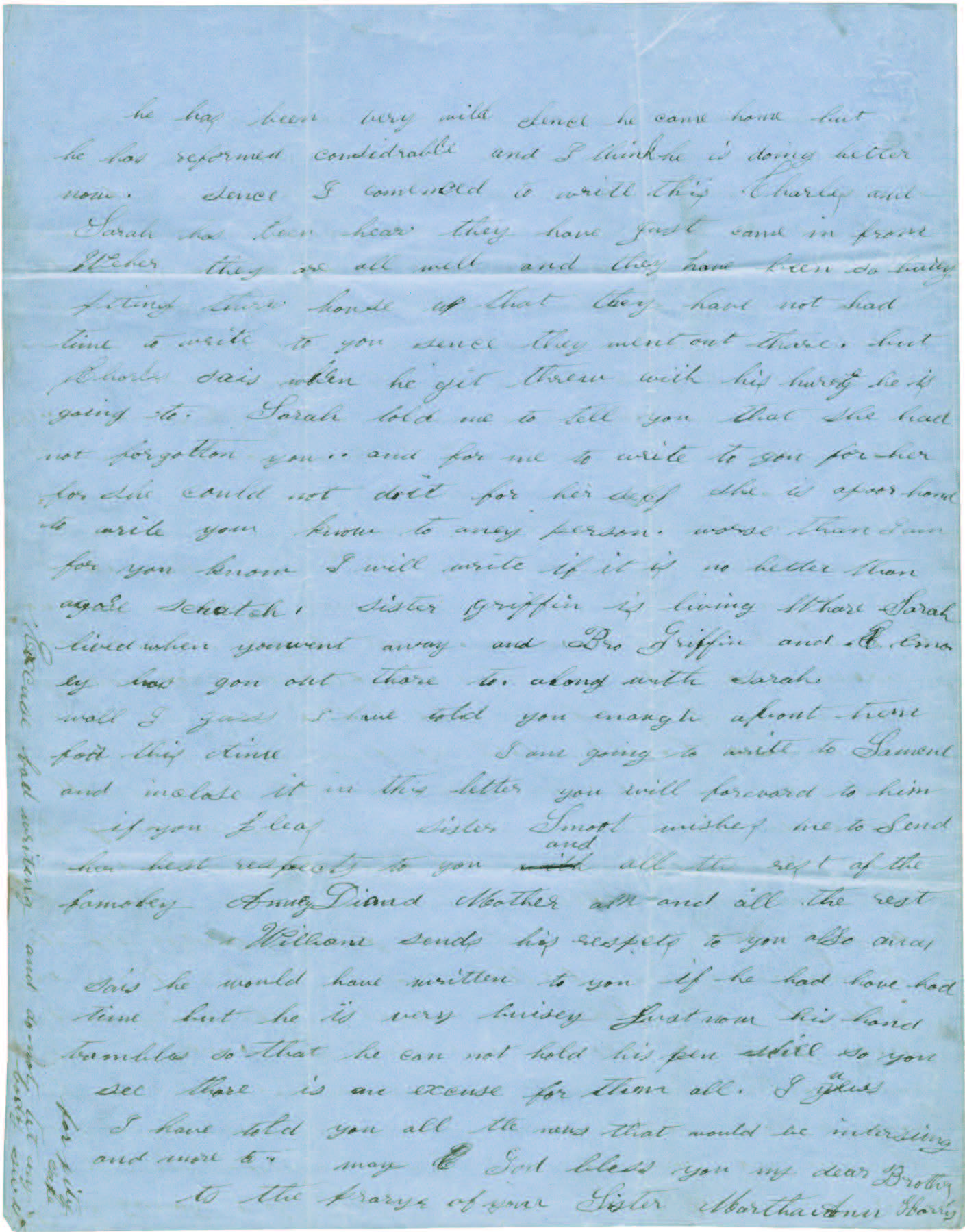 handwritten letter page 4