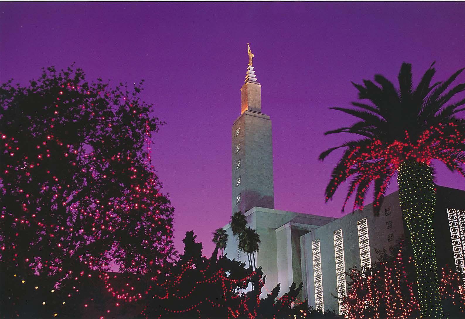 Temple Christmas lights