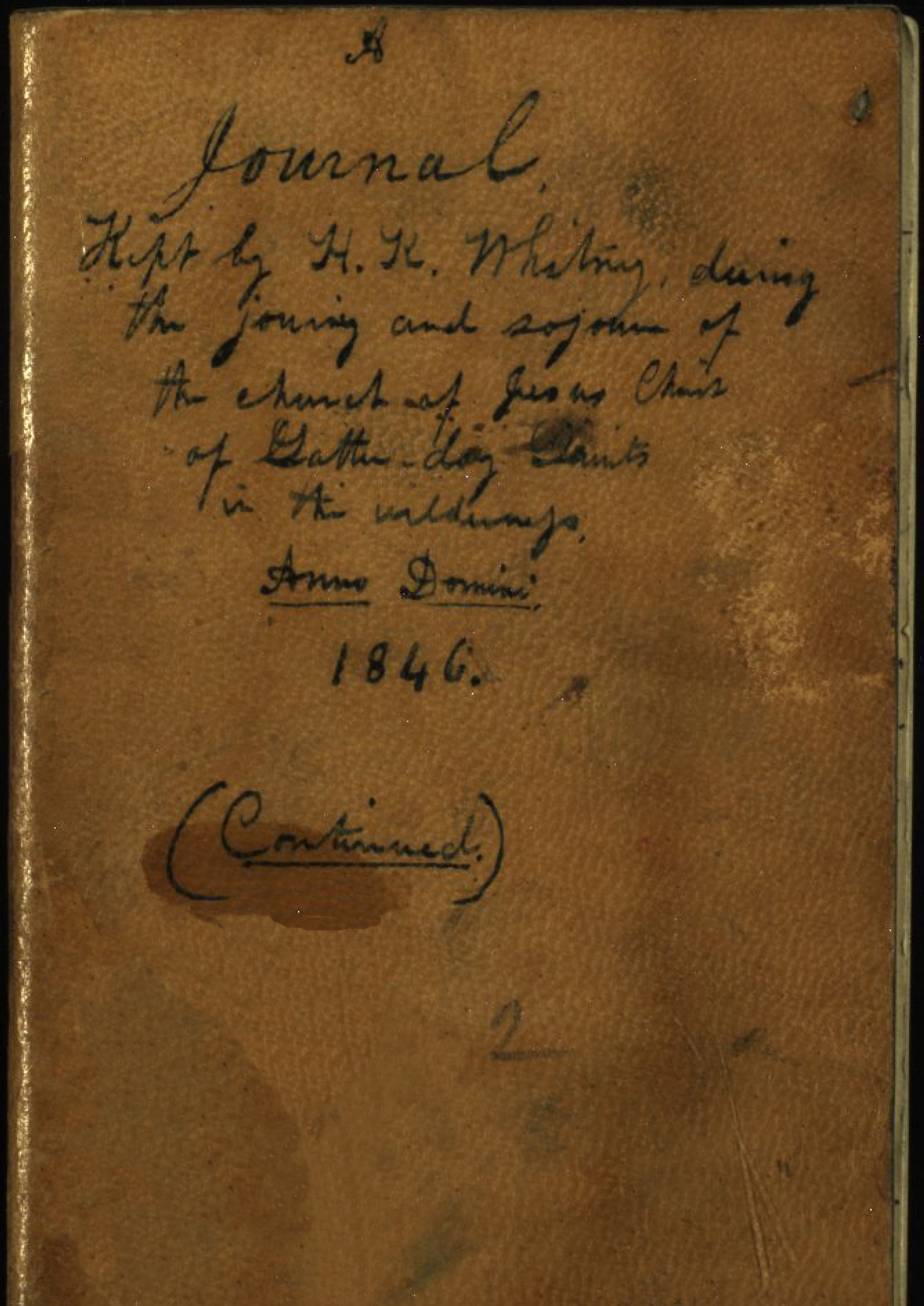 front page of original journal
