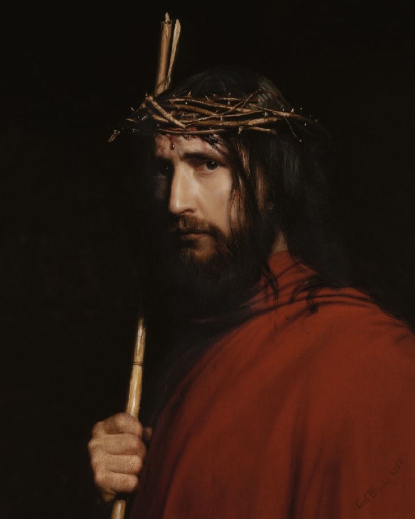 Jesus Christ with crown of thorns