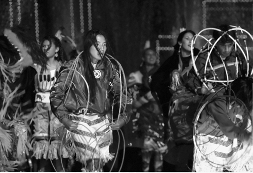 Living Legend performance of a Native American Hoop Dance.