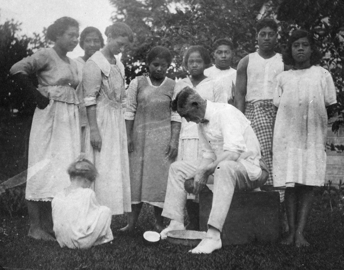 David O. McKay with Tongan Kids