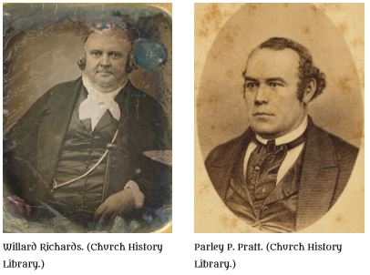Portraits of Willard Richards and Parley P. Pratt