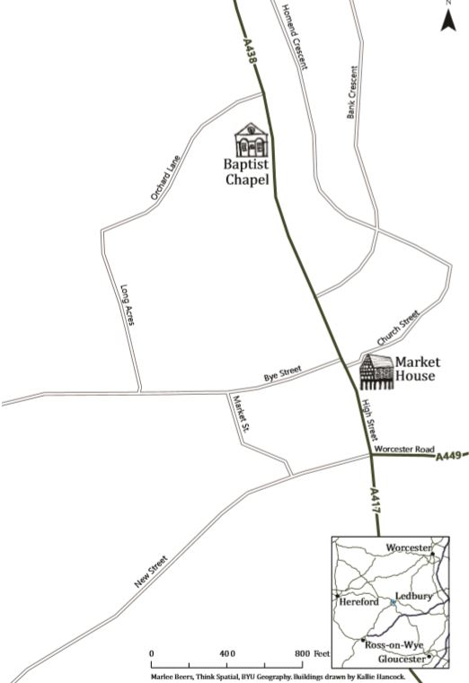map of baptist chapel