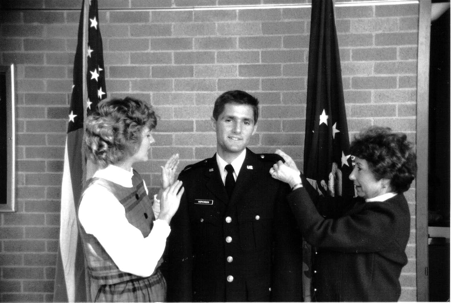 Russell Hopkinson’s commissioning ceremony at Brigham Young University (December 1986). Courtesy of Russell H. Hopkinson.