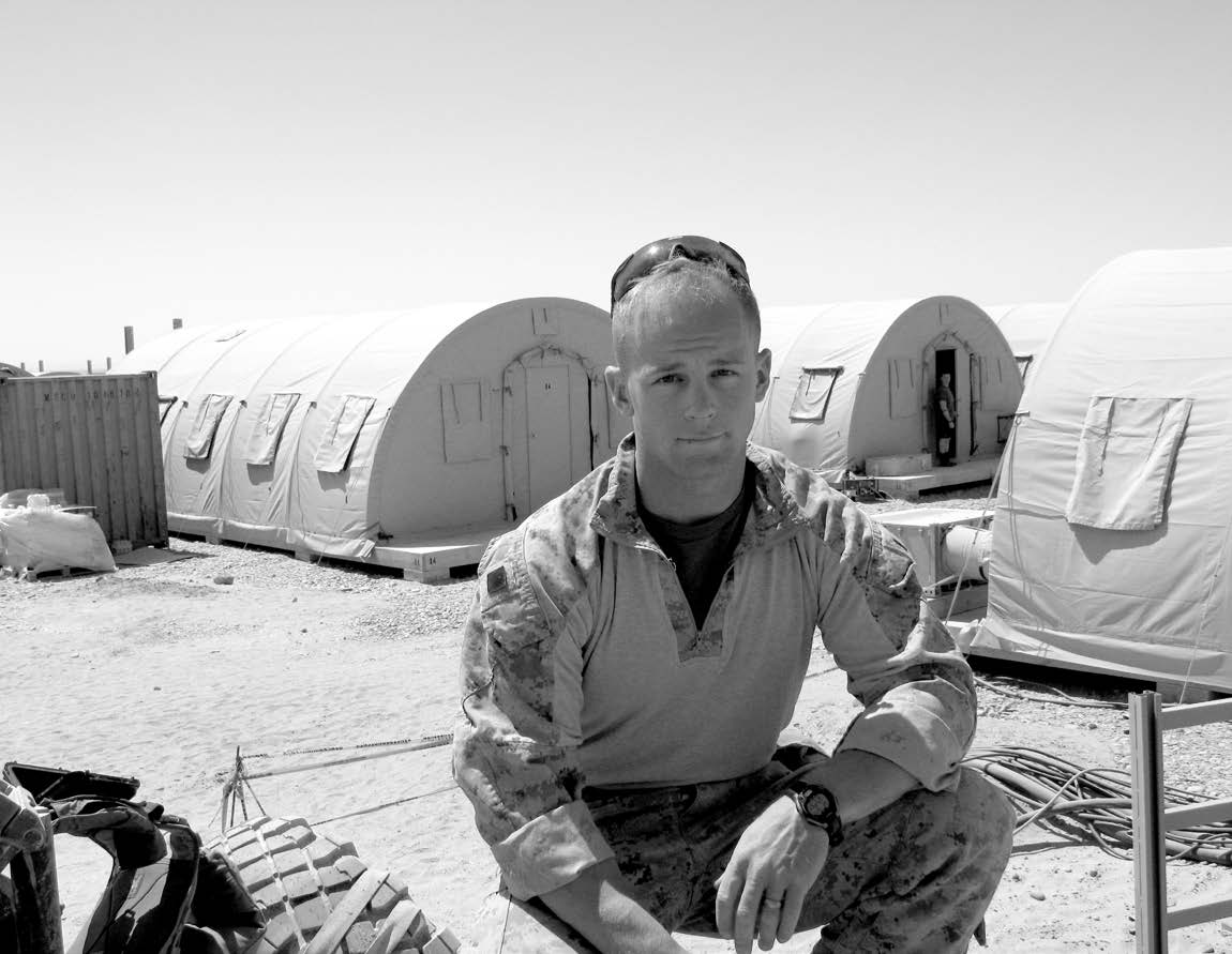 William Black at Combat Outpost Payne in Helmand Province, Afghanistan, during the summer of 2010. Courtesy of William Black.