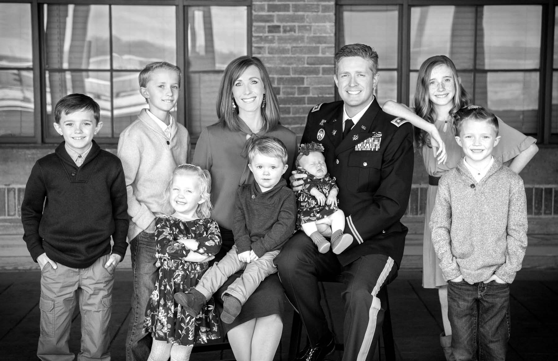 The family of Brent and Jennie Taylor, December 2017. Courtesy of Westbroek Studios.