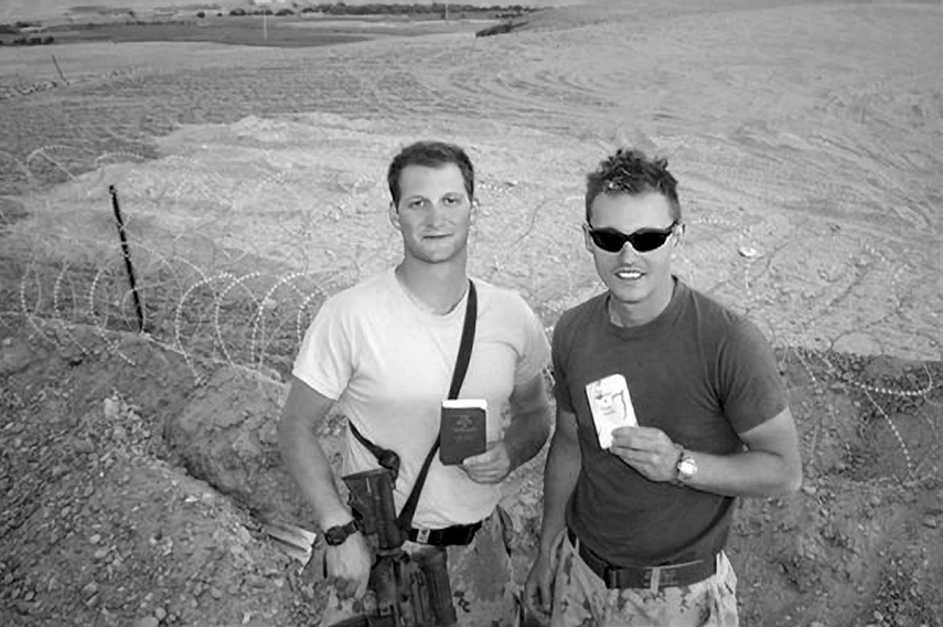 Robert Wright (left) and his friend Josh Morris. Courtesy of Robert Wright.