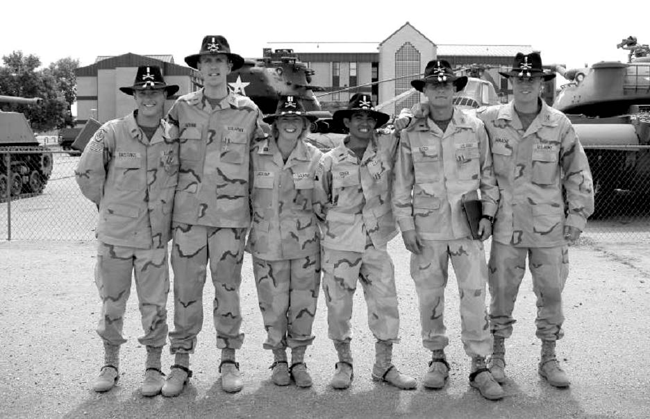 Supply and transportation troop officers are pictured after a homecoming awards ceremony at Fort Carson, Colorado. Courtesy of Steve Gundry.