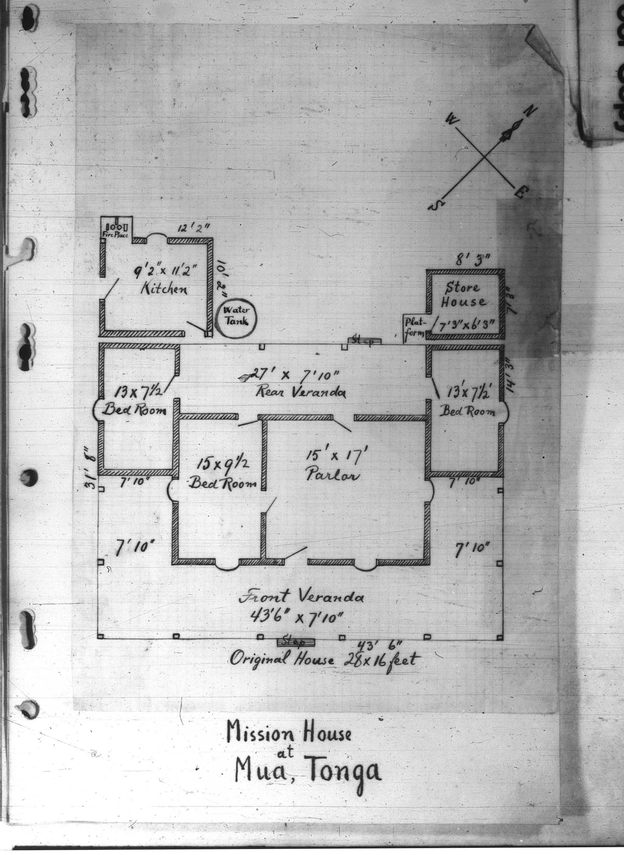 Mission premises at Mu‘a. Courtesy of Church History Library.