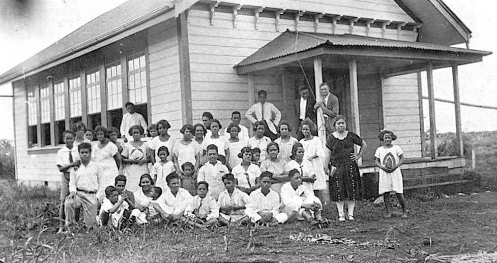 School house at Makeke. Maurice Jensen collection courtesy of Lorraine Morton Ashton.