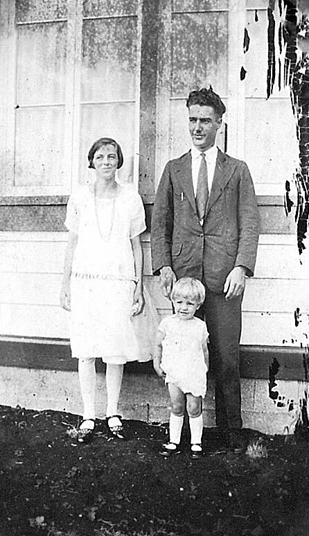President Jay and Sister Ada Cahoon with Orlene. Ralph Olsen missionary journal on FamilySearch.