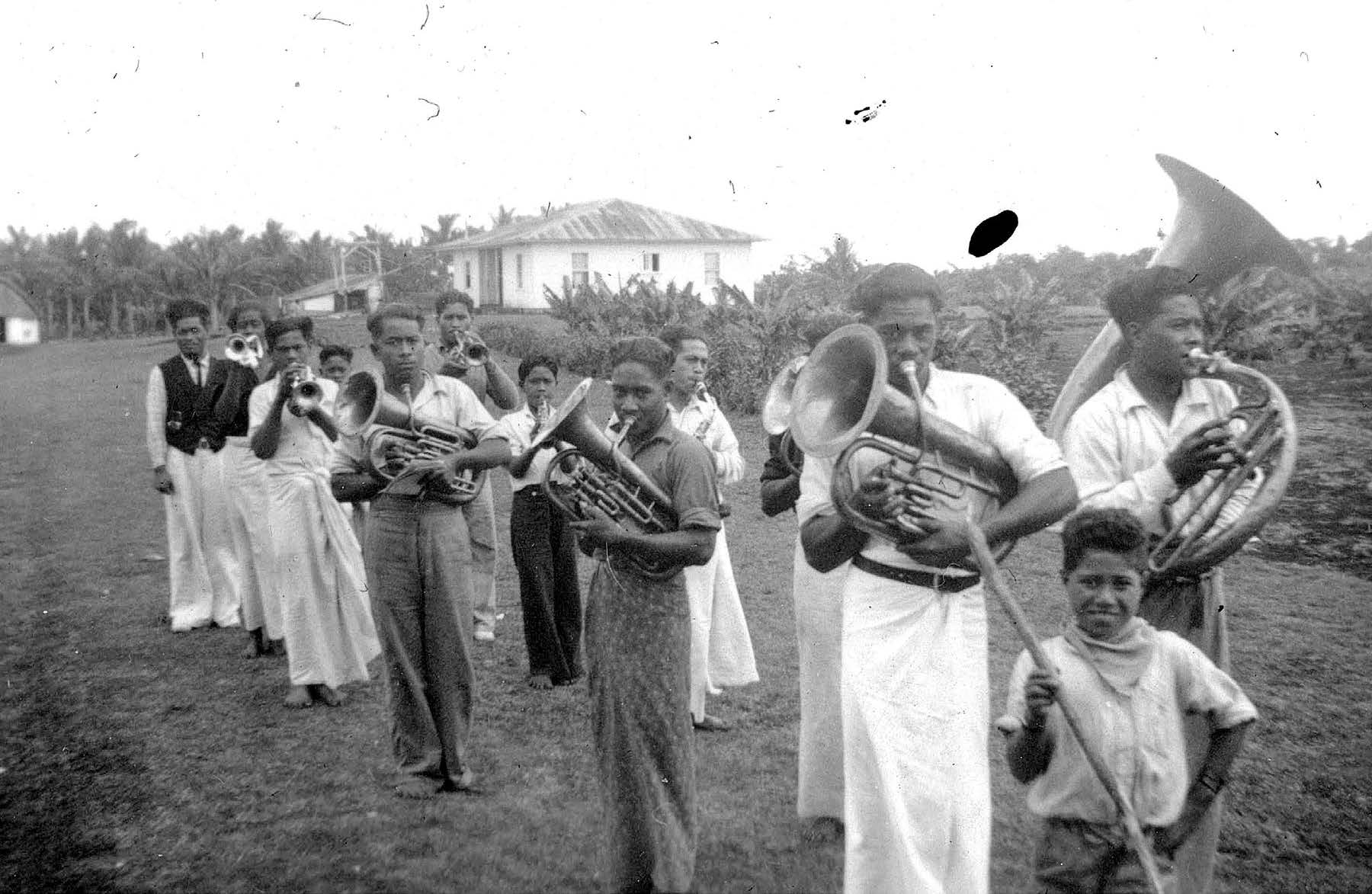 Makeke school band. Ermel J. Morton collection courtesy of Lorraine Morton Ashton.