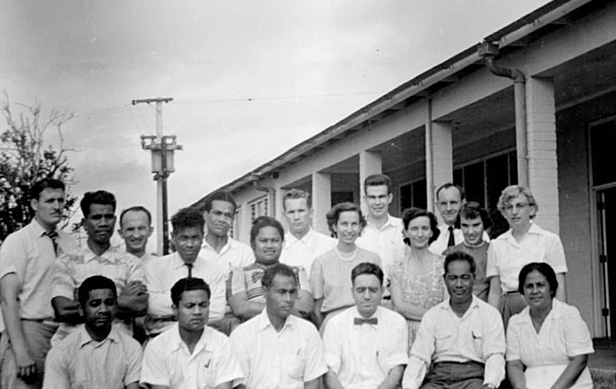 Faculty at Liahona in 1954. Courtesy of Lorraine Morton Ashton.