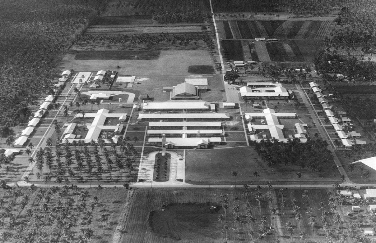 Aerial photograph of Liahona High School 1967. Courtesy of Jerry Dobson.