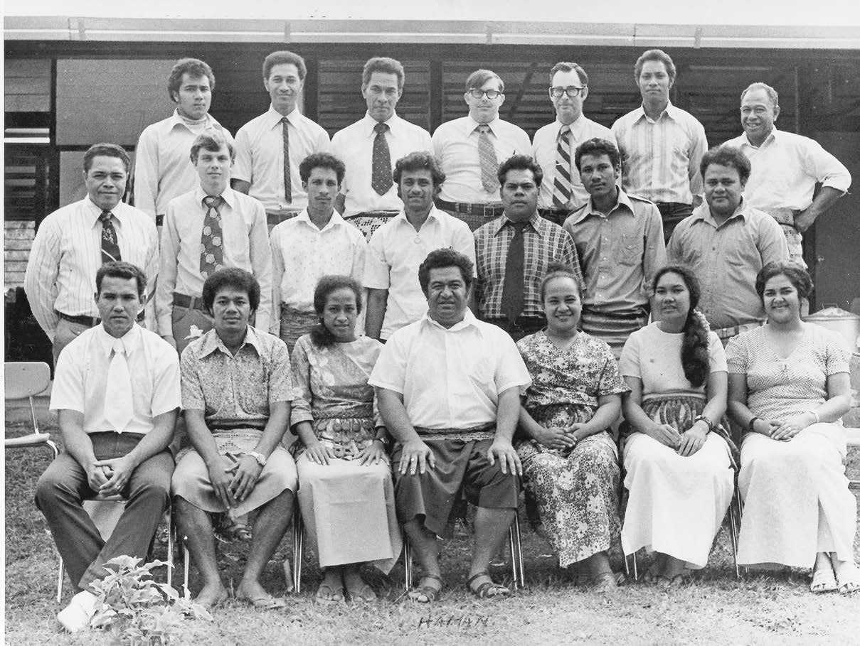 First faculty of Saineha High School. Courtesy of Hamani Wolfgramm.