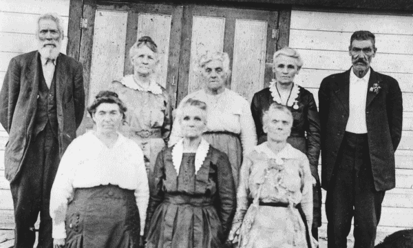 Ella Burk Merrill Brown and her siblings.