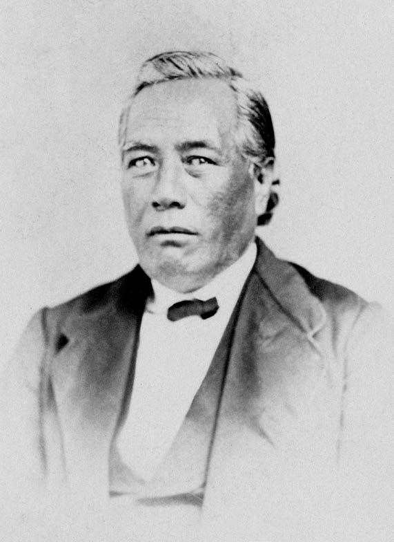 Jonathan H. Nāpela was likely the first Hawaiian, as well as the first Polynesian, to receive his temple blessings. This photo was taken during his visit to Salt Lake City, Utah, in 1869. Courtesy of Church History Library.