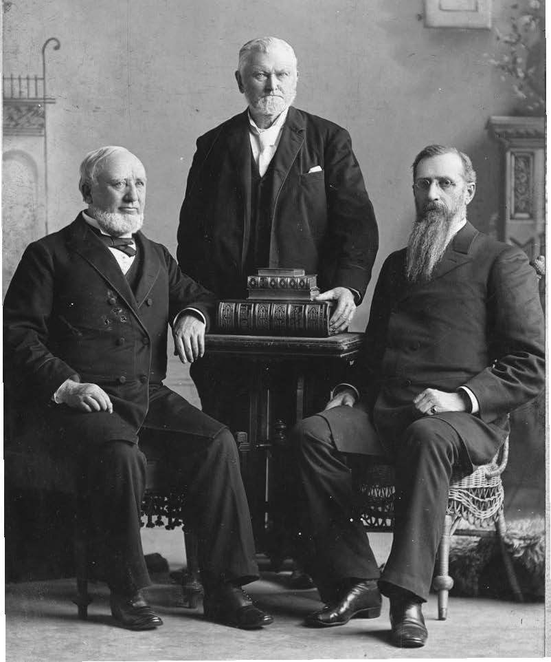 Under threat of temples being confiscated, President Wilford Woodruff received a revelation known as “the Manifesto,” which led to the end of plural marriage and the continuation of temple work. Photo by Charles Roscoe Savage courtesy of Church History Library.