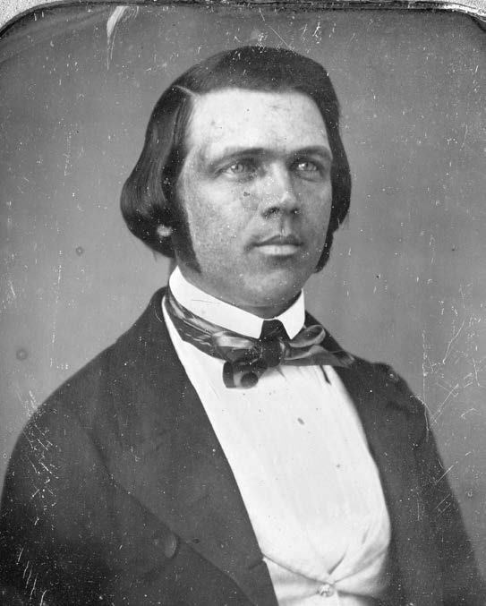 Franklin D. Richards was one of more than six hundred electioneers who campaigned for Joseph. Daguerreotype ca. 1850–60 by Marsena Cannon. Courtesy of Church History Library.
