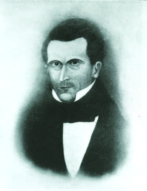 George Miller electioneered in Kentucky and, after Joseph’s death, followed Brigham Young, then Lyman Wight, and finally James J. Strang until Strang’s death. Portrait by unknown artist. © IRI.