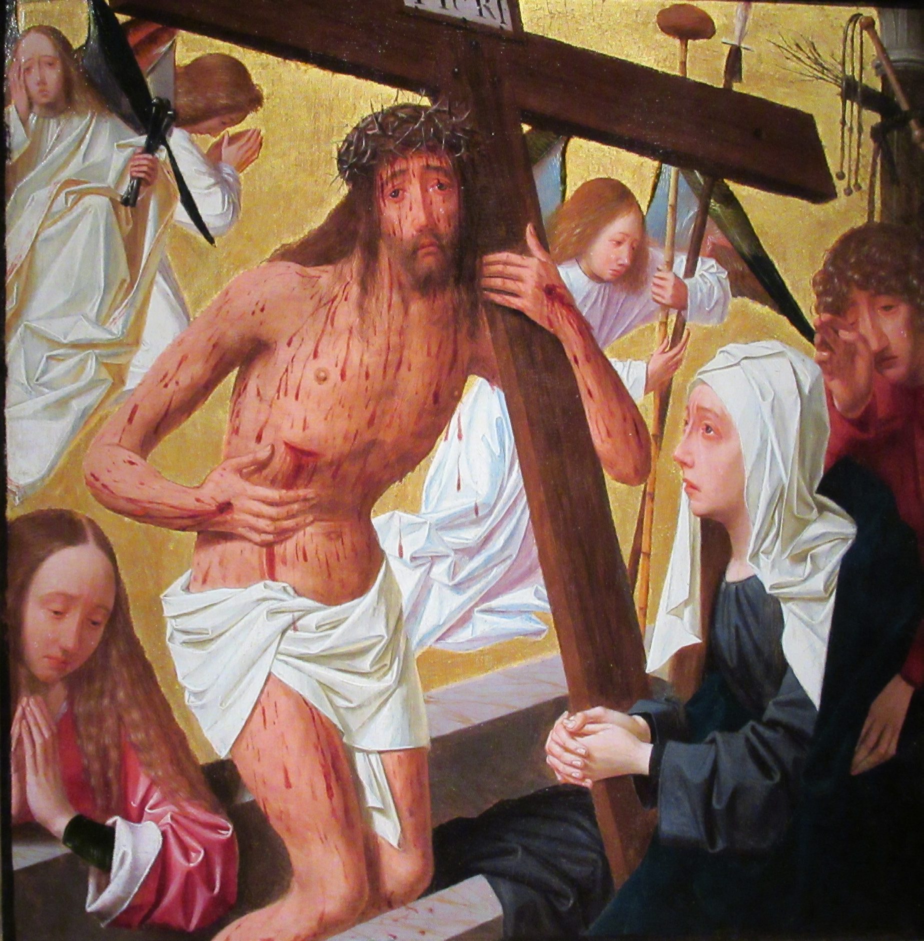 Christ invites us to behold the wounds and the prints of the nails so our faith and hope can grow. Geertgen tot Sint-Jans, Man van Smarten, ca. 1490. Museum Catharijneconvent, Utrecht.