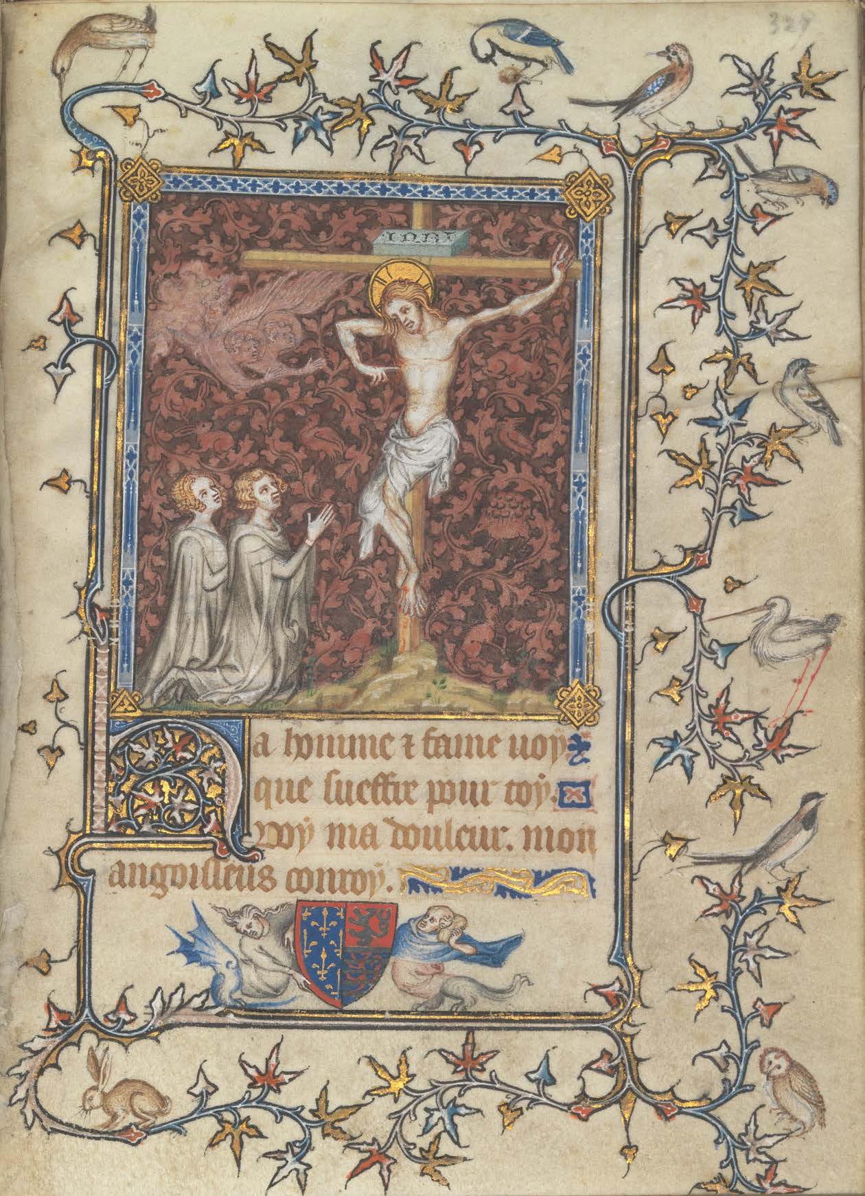 “Look unto me in every thought; doubt not, fear not. Behold the wounds which pierced my side, and also the prints of the nails in my hands and feet” (Doctrine and Covenants 6:36–37). The Prayer Book of Bonne of Luxembourg, Duchess of Normandy, fol. 328r, before 1349. The Metropolitan Museum of Art, New York, The Cloisters Collection, 1969.