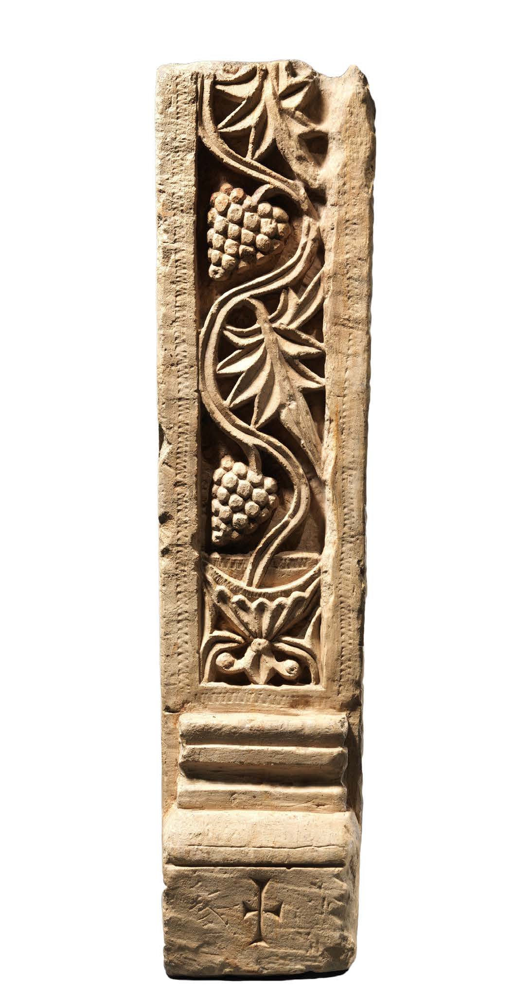 “I am the vine, ye are the branches: He that abideth in me, and I in him, the same bringeth forth much fruit: for without me ye can do nothing” ( John 15:5). Door Post with Grapevine Emerging from a Chalice, sixth–seventh century. The Metropolitan Museum of Art, New York, Rogers Fund, 1910.