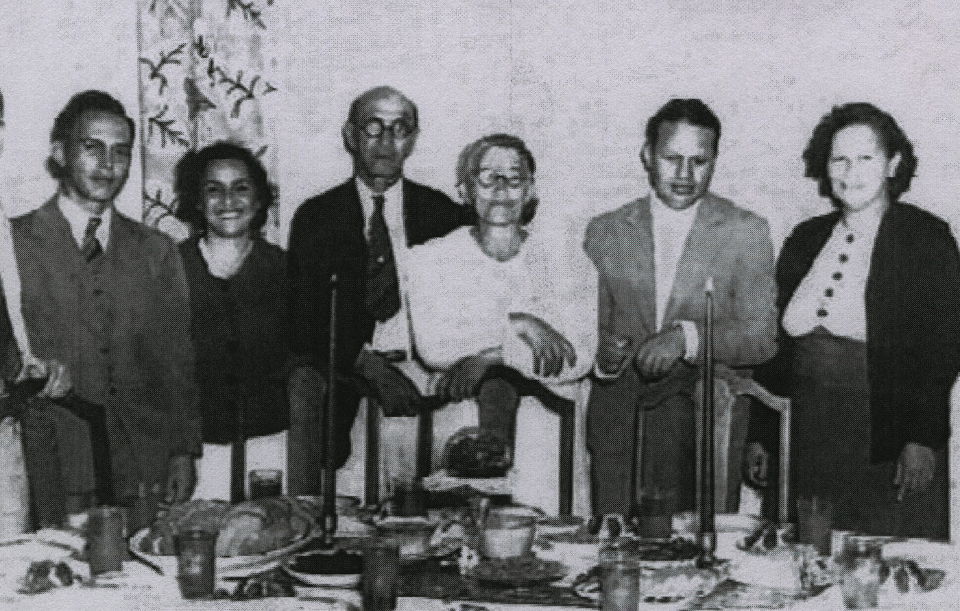 From left: Clinton and Mary Kanahele, Robert and Julia Plunkett, and Wallace and Hilda Forsythe. Combined, their administrative callings in the Hawaii Temple spanned more than fifty years. Courtesy of Wallace and Hilda Forsythe family.