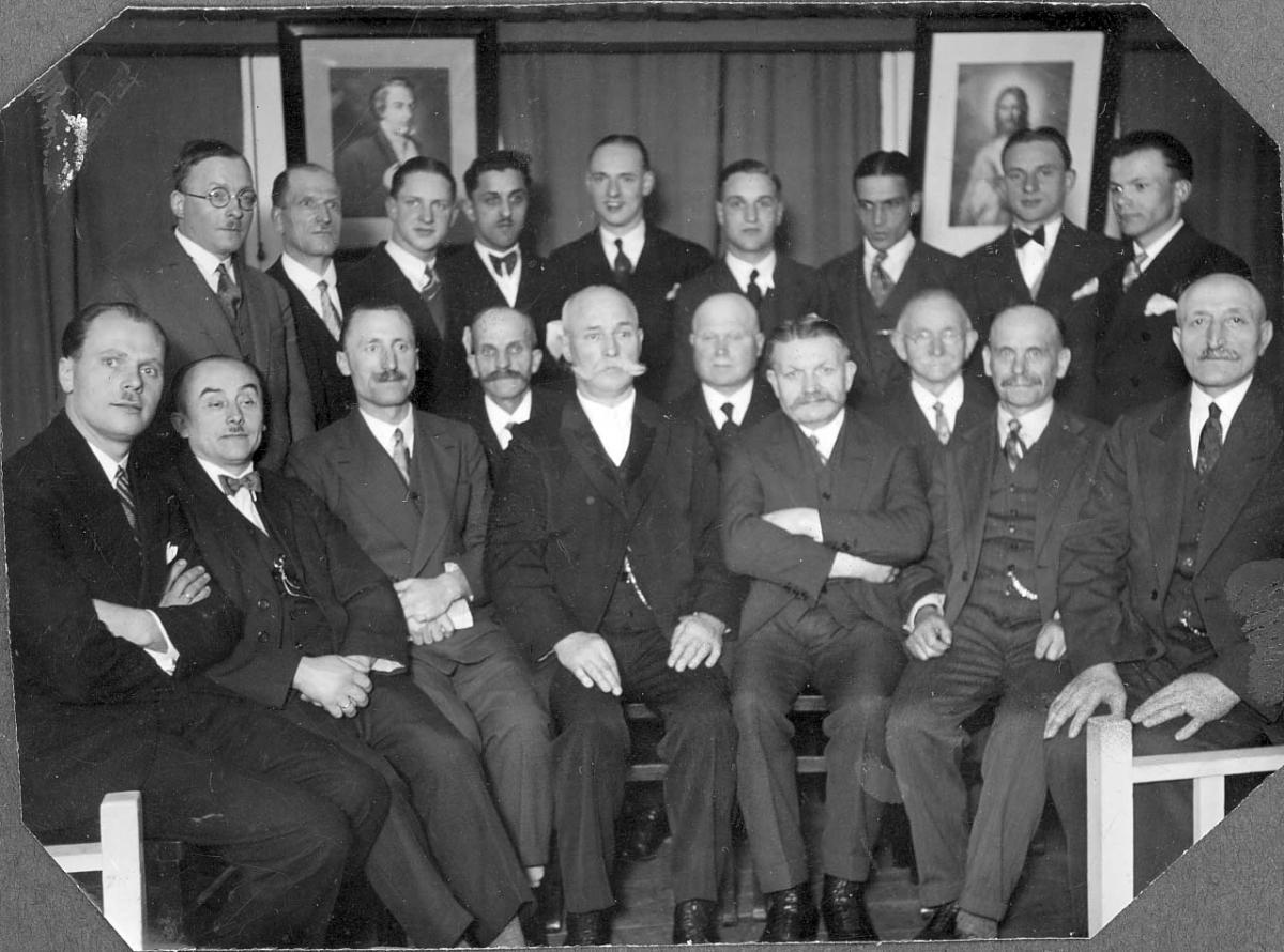 Several Priesthood brothers sitting together