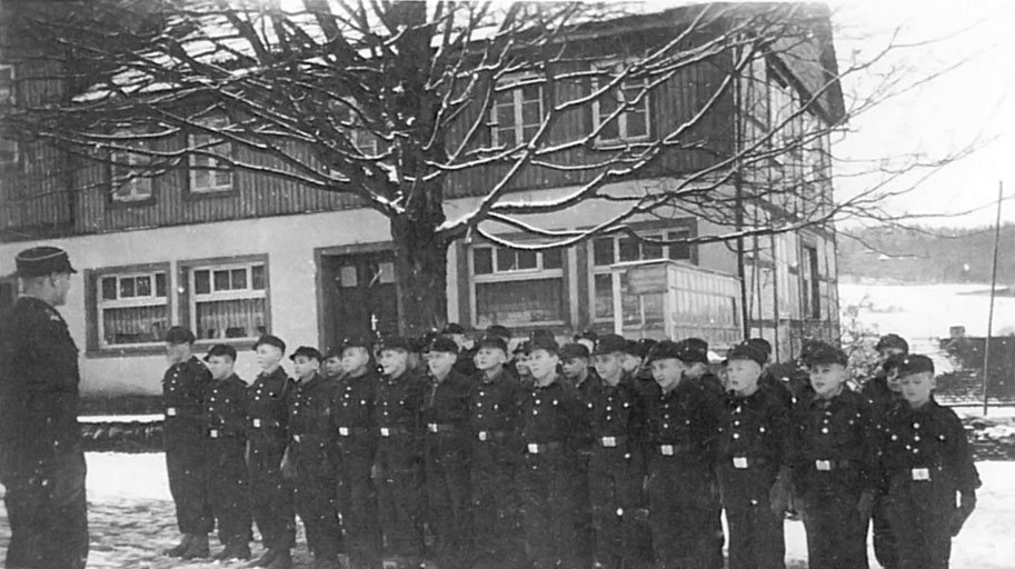 soldiers standing outside in the cold