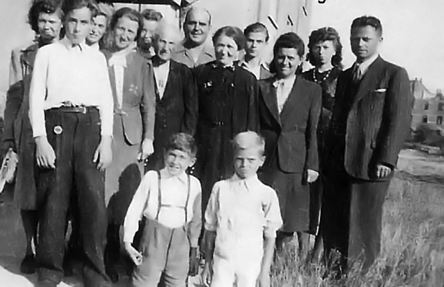 people standing in a field