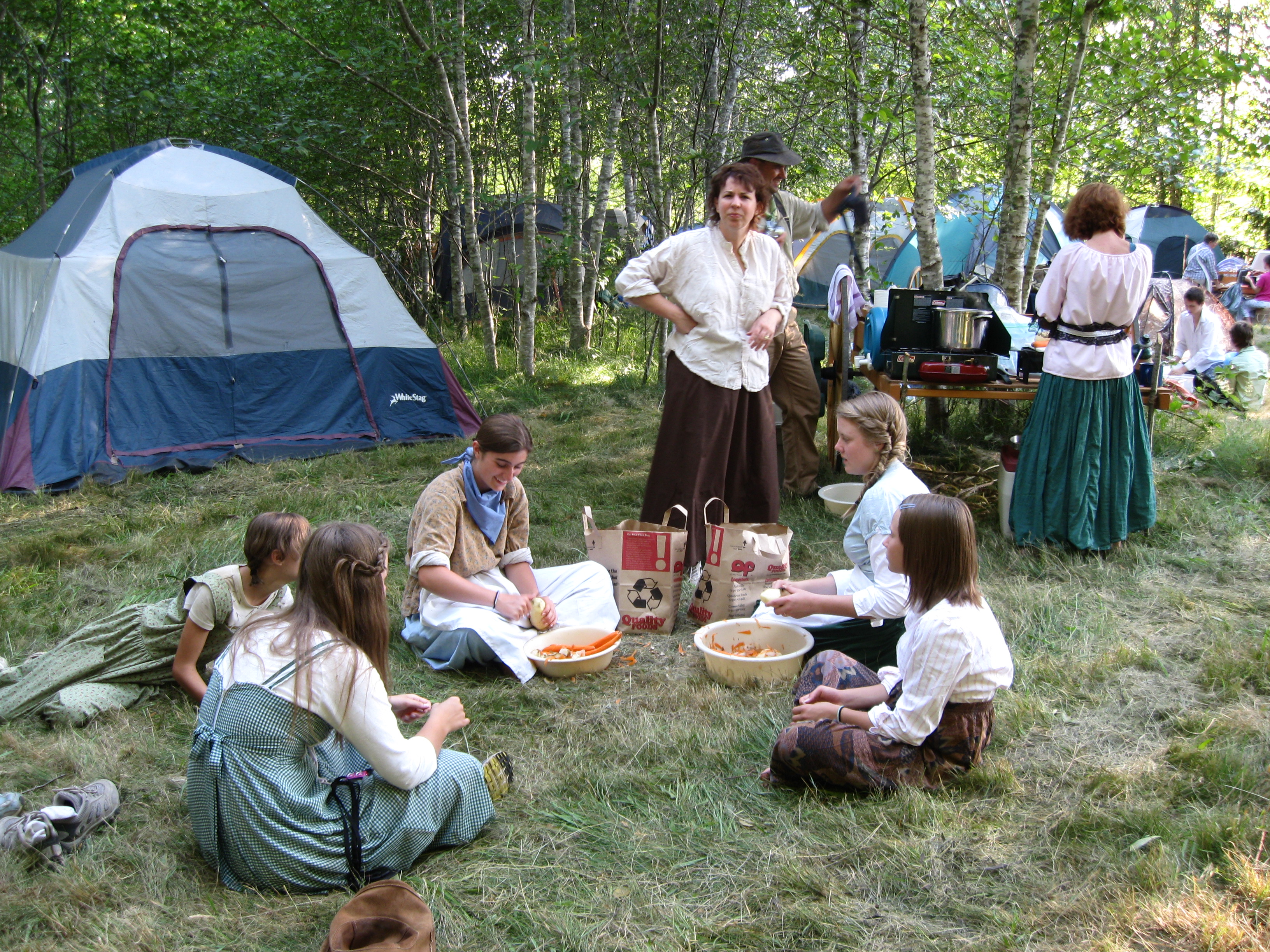 several youth sitting together at trek