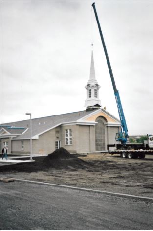 a chapel under construction