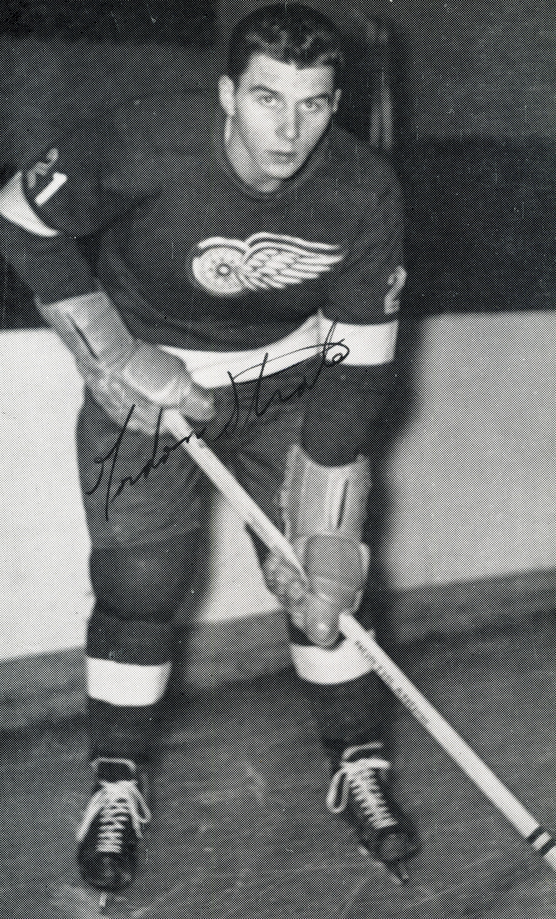 a guy playing hockey