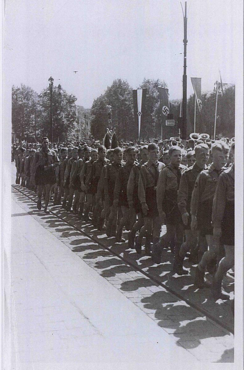 Hitler youth in parade